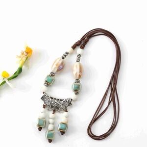 Boho tribal necklace